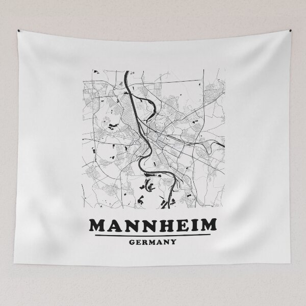 Item preview, Minimal Mannheim Map designed and sold by Enea Kelo.
