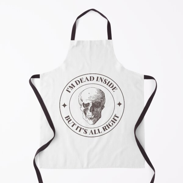 Item preview, I'm dead inside but it's all right skull designed and sold by uni.