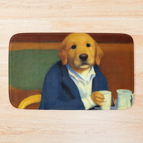 Item preview, Labrador having morning coffee  designed and sold by ArchiesGallery.