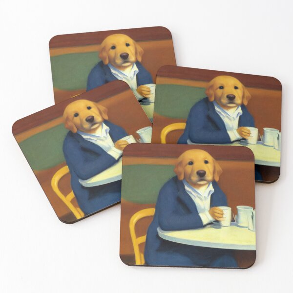 Item preview, Labrador having morning coffee  designed and sold by ArchiesGallery.