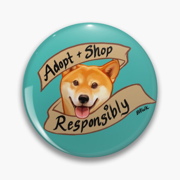 Item preview, Adopt & Shop Responsibly Shiba Inu designed and sold by bawk.