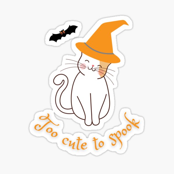 Item preview, Too Cute to Spook Cat designed and sold by Thewelllife.