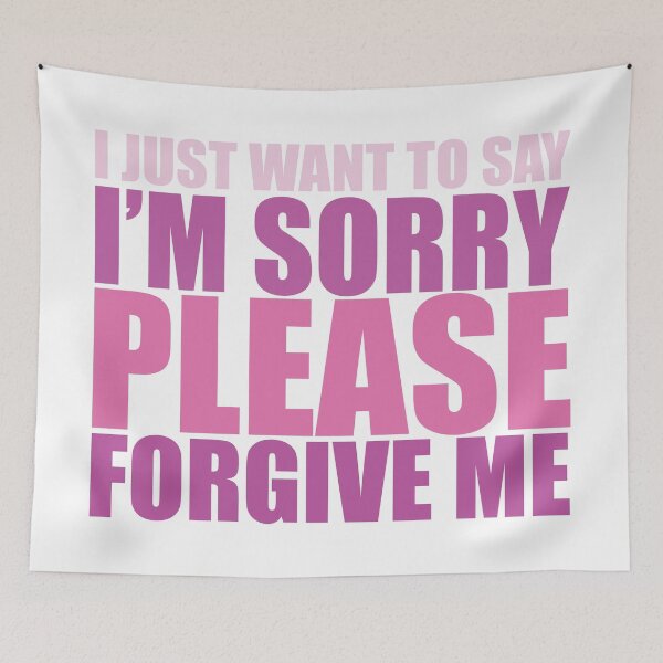 Item preview, IM SORRY, PLEASE FORGIVE ME PURPLE designed and sold by BeCoolByHarun.