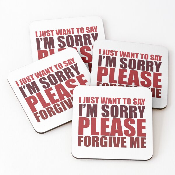 Item preview, IM SORRY, PLEASE FORGIVE ME RED designed and sold by BeCoolByHarun.