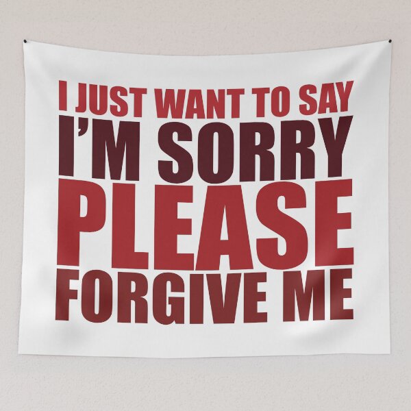 Item preview, IM SORRY, PLEASE FORGIVE ME RED designed and sold by BeCoolByHarun.