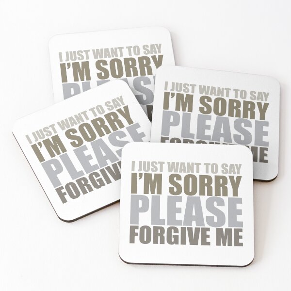 Item preview, IM SORRY, PLEASE FORGIVE ME GRAY designed and sold by BeCoolByHarun.