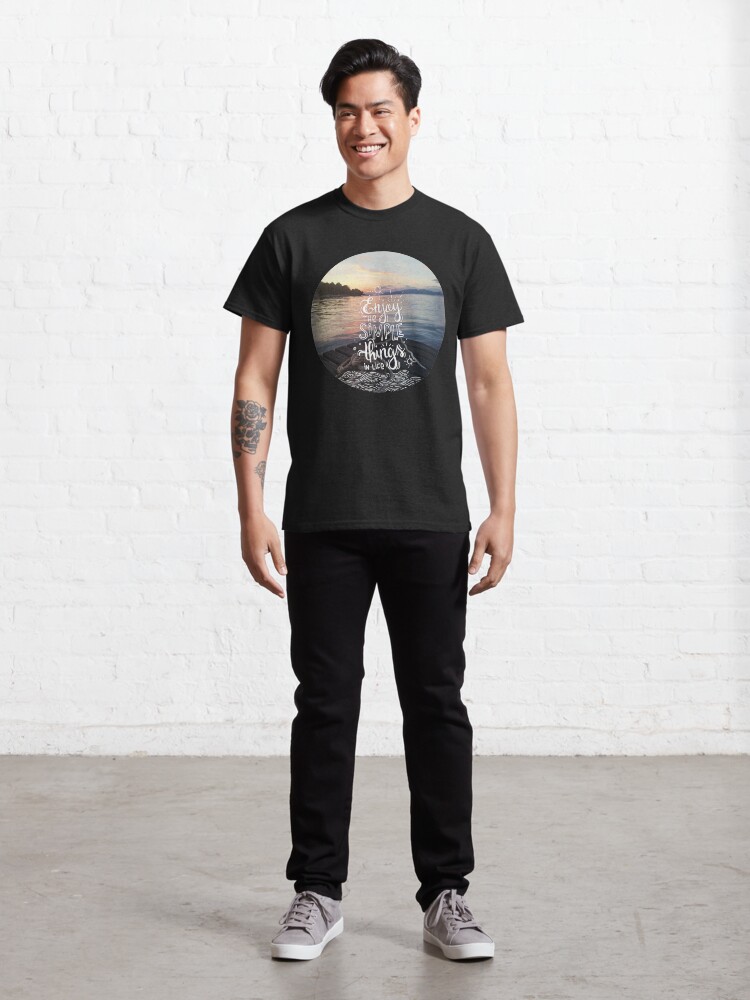 Alternate view of Enjoy the simple things in life - Landscape by the sea Classic T-Shirt