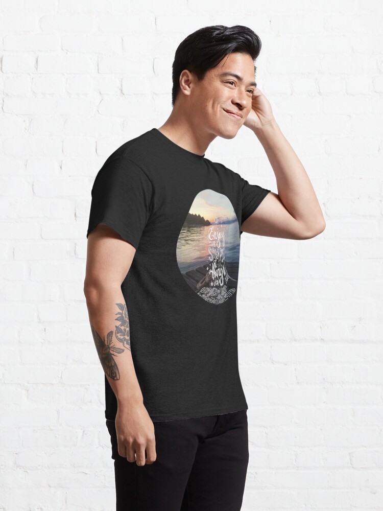 Alternate view of Enjoy the simple things in life - Landscape by the sea Classic T-Shirt