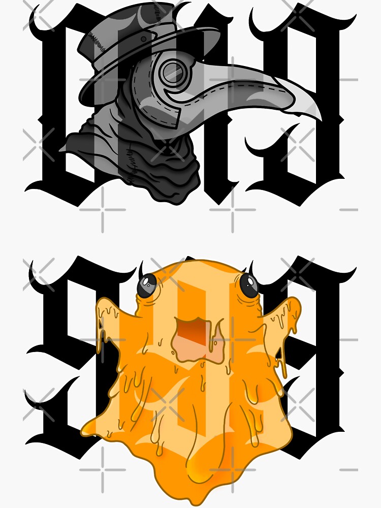 SCP 035 and 049 full body Sticker for Sale by Bon-Twister