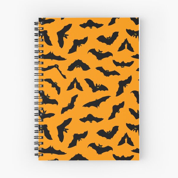 Item preview, Orange Halloween Bat Pattern designed and sold by Julie Erin Designs.