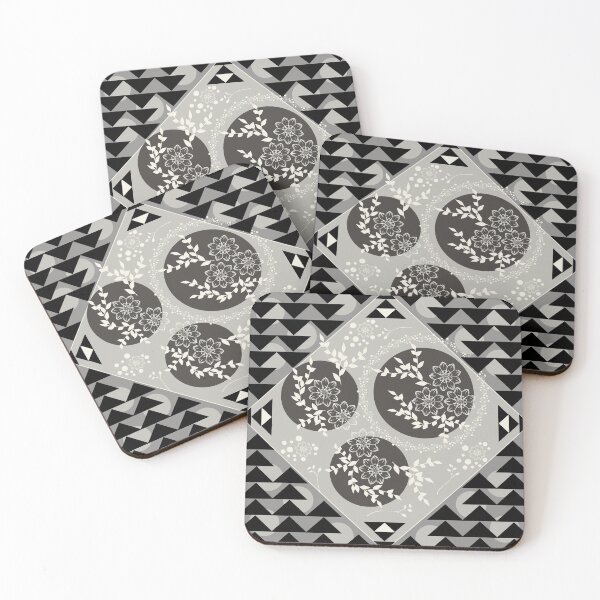 Item preview, Monochrome Geometric Flora designed and sold by famenxt.