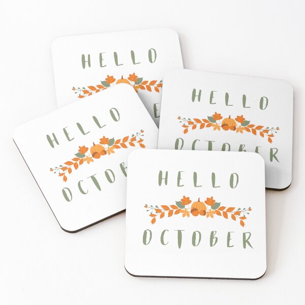 Item preview, Hello October designed and sold by Inspirely.