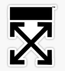 Off-white logo arrows Sticker