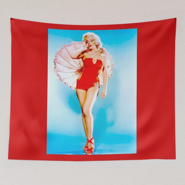 Item preview, MARILYN MONROE : Modeling a Red Bathing Suit Print designed and sold by posterbobs.