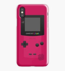 Pink Nintendo Gameboy Color iPhone Case/Skin