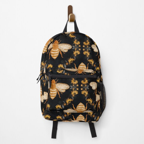 Item preview, Bumble Bee and Flowers Black designed and sold by Booneb.