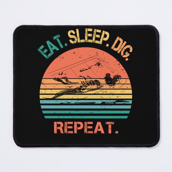 Item preview, Archeology retro sunset eat sleep dig repeat designed and sold by TipTopTapo.