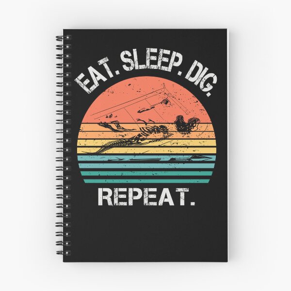 Item preview, Archeology retro sunset eat sleep dig repeat designed and sold by TipTopTapo.