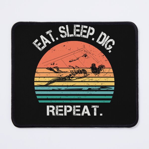 Item preview, Archeology retro sunset eat sleep dig repeat designed and sold by TipTopTapo.