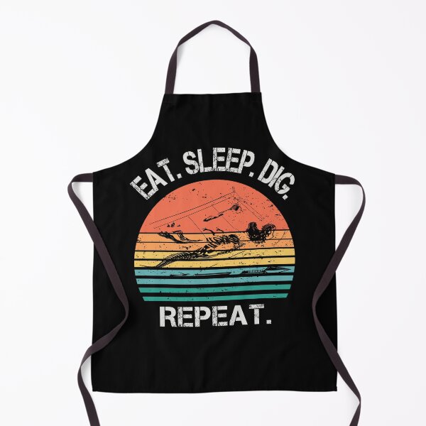 Item preview, Archeology retro sunset eat sleep dig repeat designed and sold by TipTopTapo.
