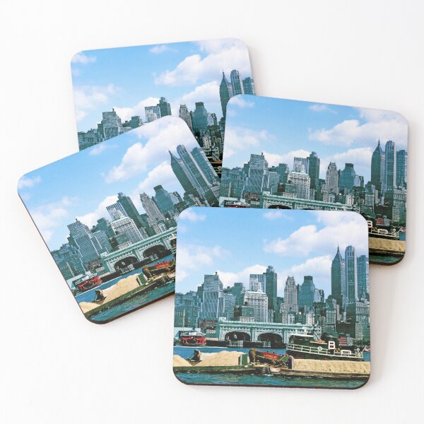 Item preview, 1970s - Department of Marine & Aviation, Blue Sky with Manhattan Skyline, NYC designed and sold by thatwaslife.