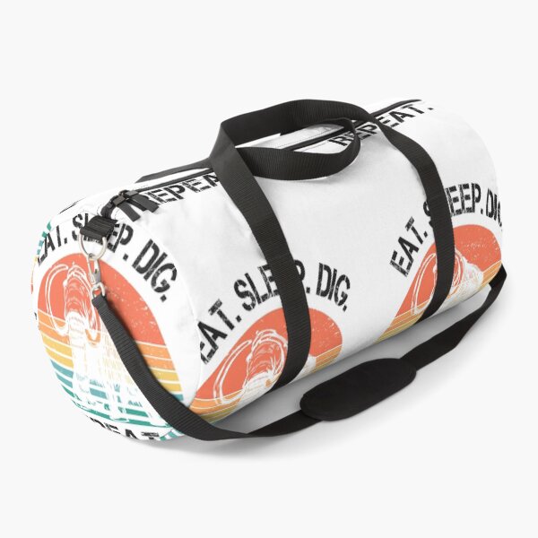 Item preview, Mammoth Archeology retro sunset eat sleep dig repeat designed and sold by TipTopTapo.