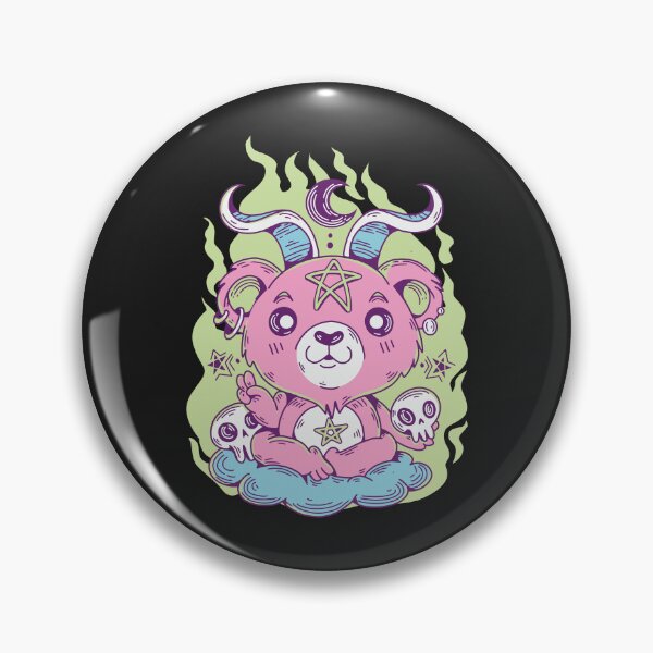 Item preview, Goth Pastel Teddy Bear Holding Skull Teddy Bear Halloween Gothic  designed and sold by 1White-Rabbit.
