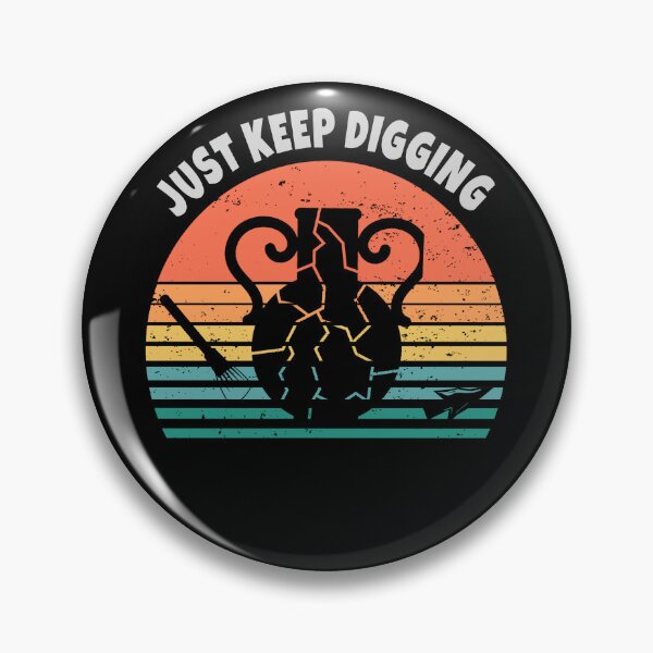 Item preview, Broken jug Archeology retro sunset just keep digging designed and sold by TipTopTapo.