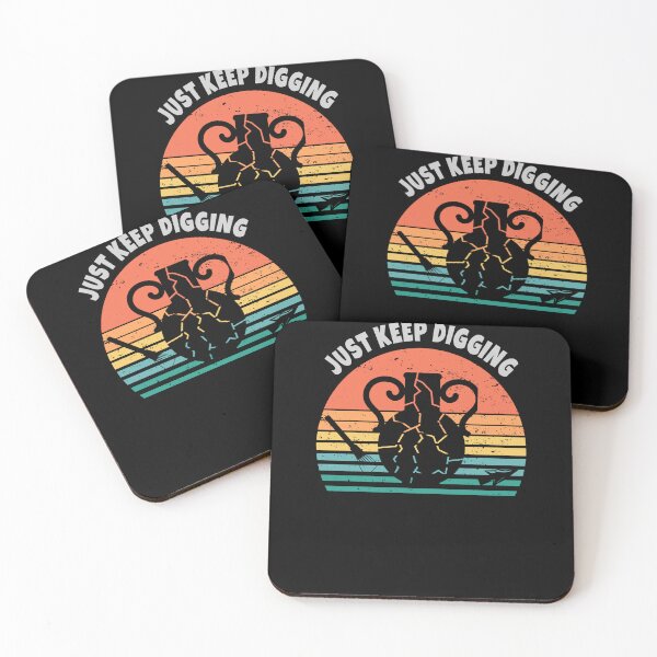 Item preview, Broken jug Archeology retro sunset just keep digging designed and sold by TipTopTapo.