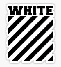 Off-white logo stripes Sticker