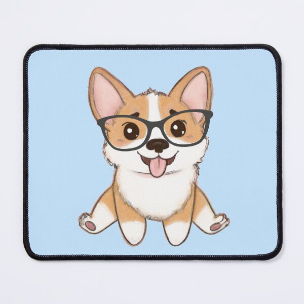 Item preview, Corgi with Glasses designed and sold by Calista Media.