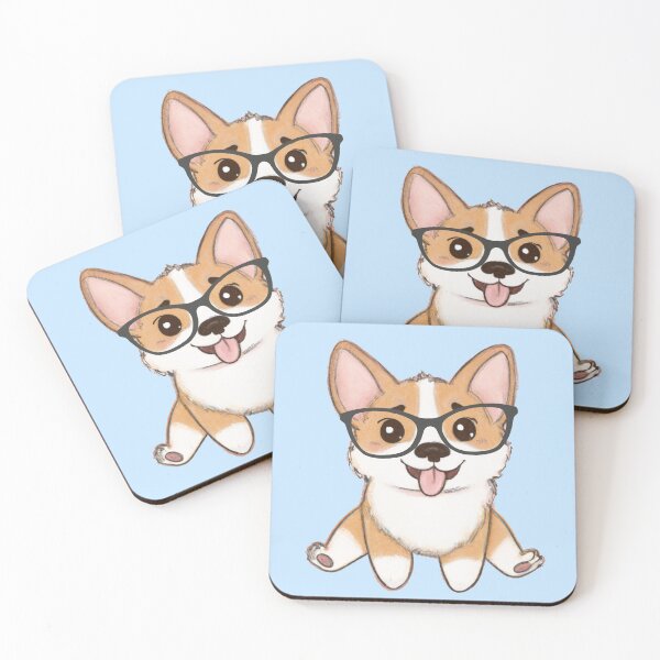 Item preview, Corgi with Glasses designed and sold by Calista Media.