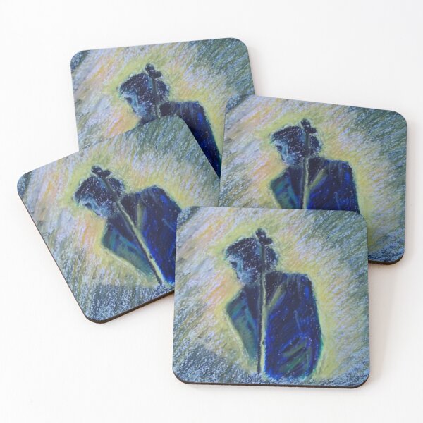 Item preview, Faceless singer rock star and mike stand art designed and sold by WorldOfWendyArt.