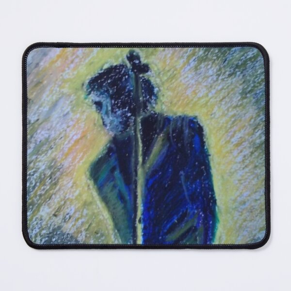 Item preview, Faceless singer rock star and mike stand art designed and sold by WorldOfWendyArt.