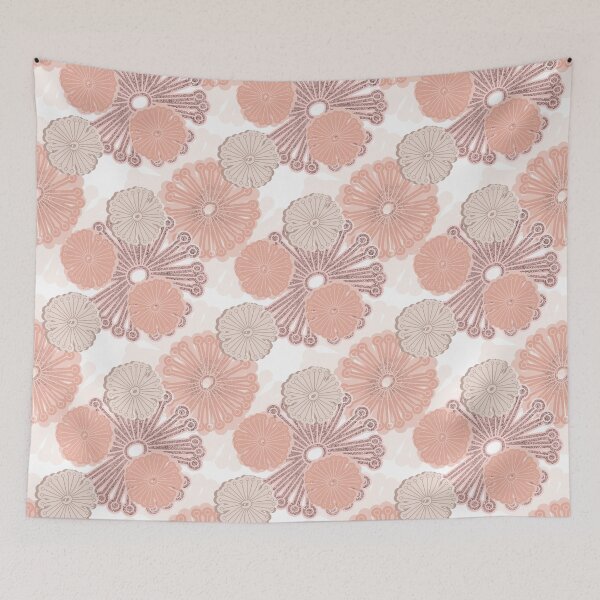 Item preview, Rose Gold Flower Pattern designed and sold by tanyadraws.