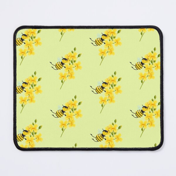 Item preview, Cartoon Bee And Yellow Flowers Puppycat Cardamon designed and sold by DjoooDjooo.