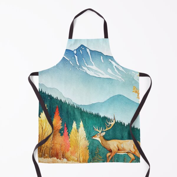 Item preview, Deer in the Mounatins-Autumn Watercolor designed and sold by anthonylonder.