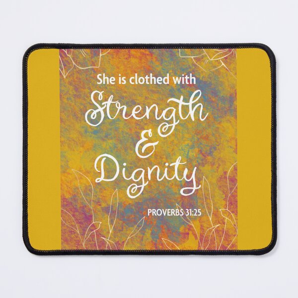 Item preview, She is clothed with strength and dignity - Proverbs 31:25 designed and sold by SirenSeventyOne.