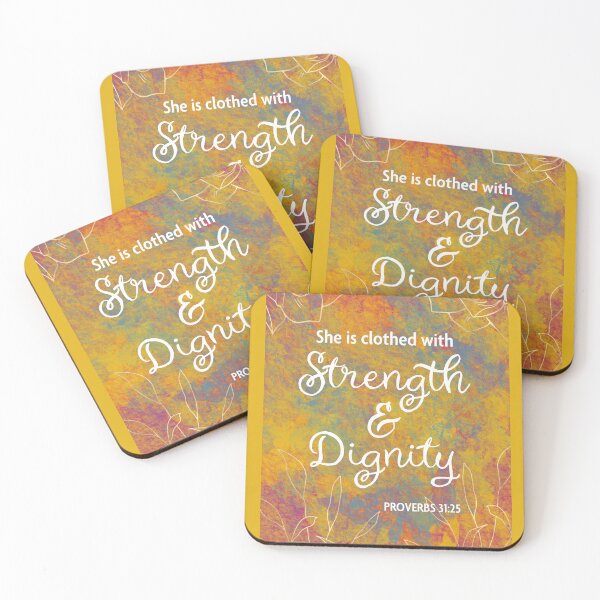 Item preview, She is clothed with strength and dignity - Proverbs 31:25 designed and sold by SirenSeventyOne.