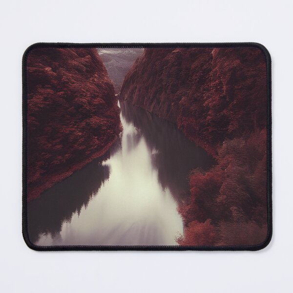 Item preview, Calm River and Trees With Red Leaves designed and sold by Evolvity.
