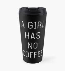 Ein Mädchen hat keinen Kaffee Thermosbecher