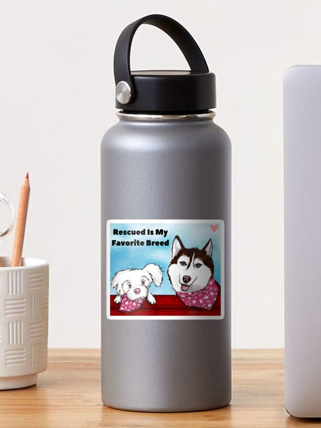 Thumbnail 1 of 3, Sticker, Rescue Dog Advocate designed and sold by RBCat007.