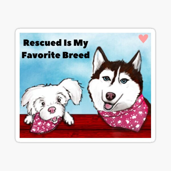 Rescue Dog Advocate Sticker