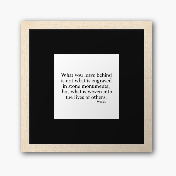 Item preview, Pericles Greek Orator Inspirational Quote designed and sold by shirabee.