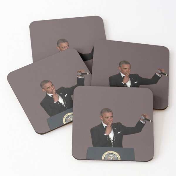 Item preview, Barack Obama Drop Mic Meme Sticker designed and sold by Teetans.