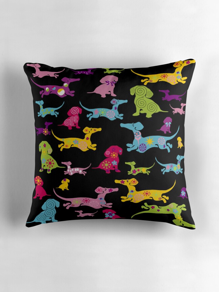 dachshund throw pillow