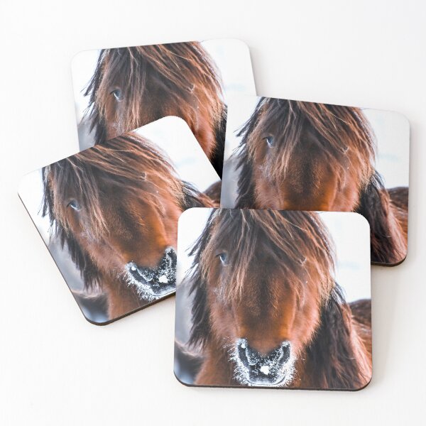 Item preview, horse head in winter designed and sold by Jessinia Wallach.