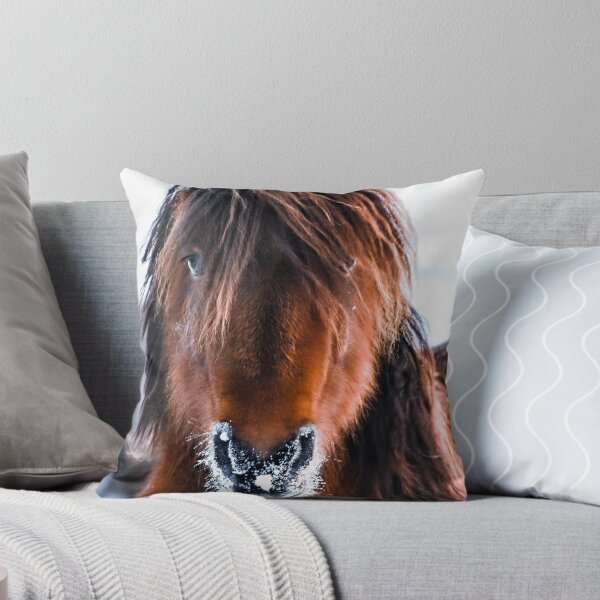 Item preview, horse head in winter designed and sold by Jessinia Wallach.