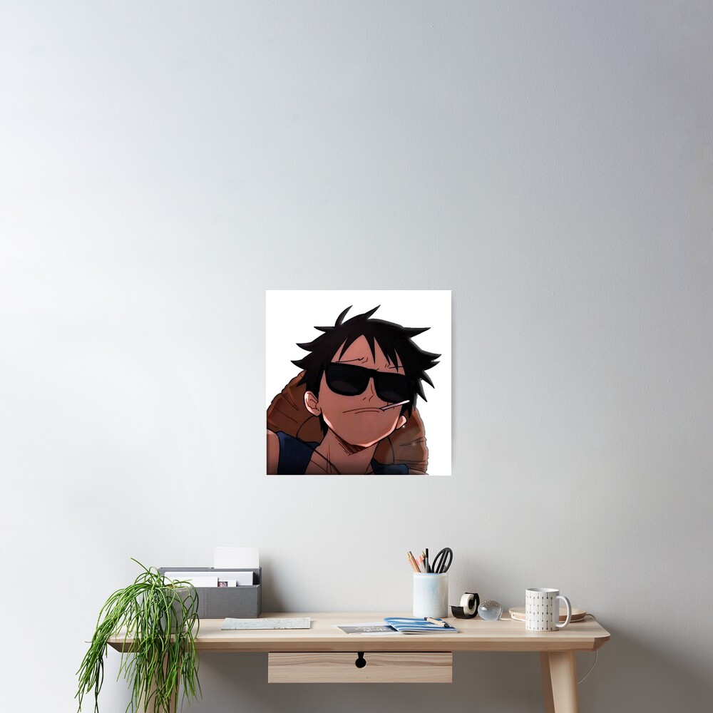 bad ass Luffy Sticker for Sale by Mr H