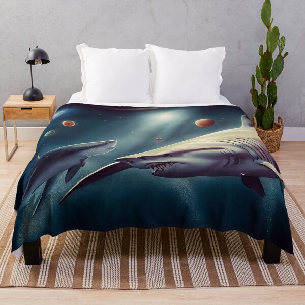 Item preview, Space Sharks-Galaxy Shark - Two Gray shark designed and sold by TeeARTHY.